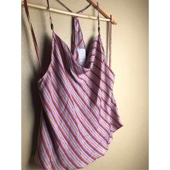 NWT Free People Conch Shell Combo  Stevie Cowl Neck Tank Top size M - Picture 3 of 16